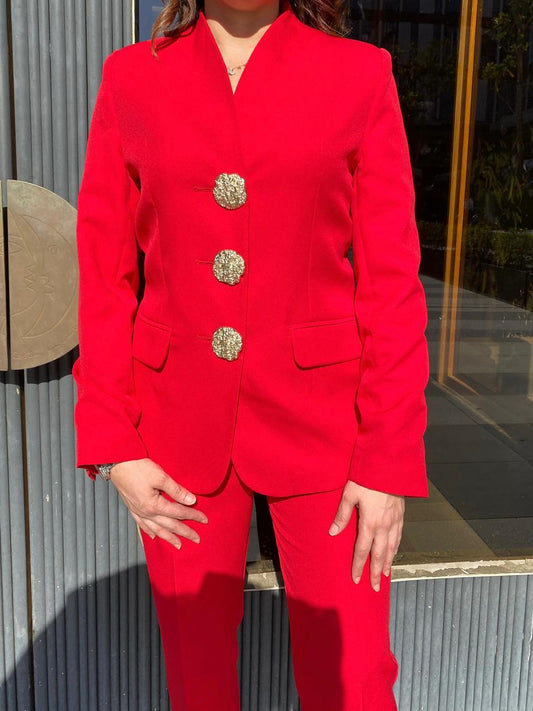 Red suit