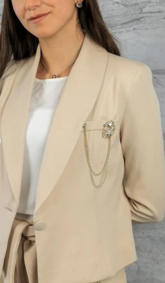 Beige Suit