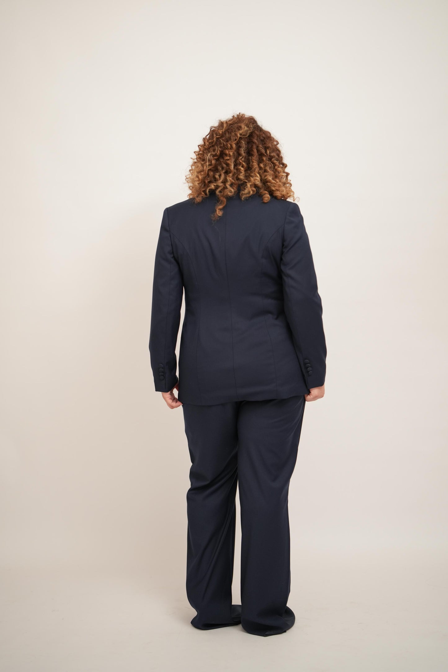 Navy Blue Double Breasted Suit