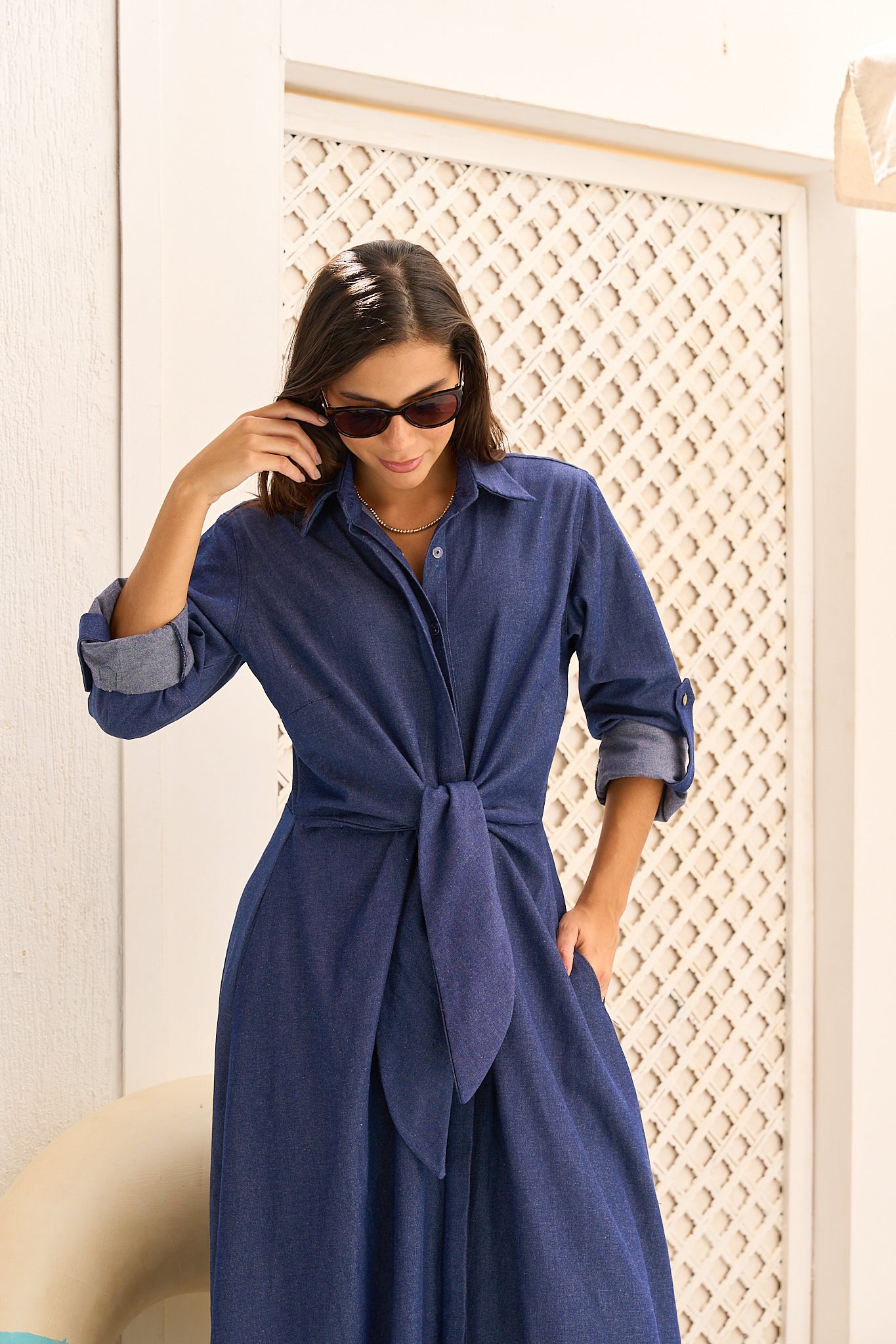 Denim Maxi Dress