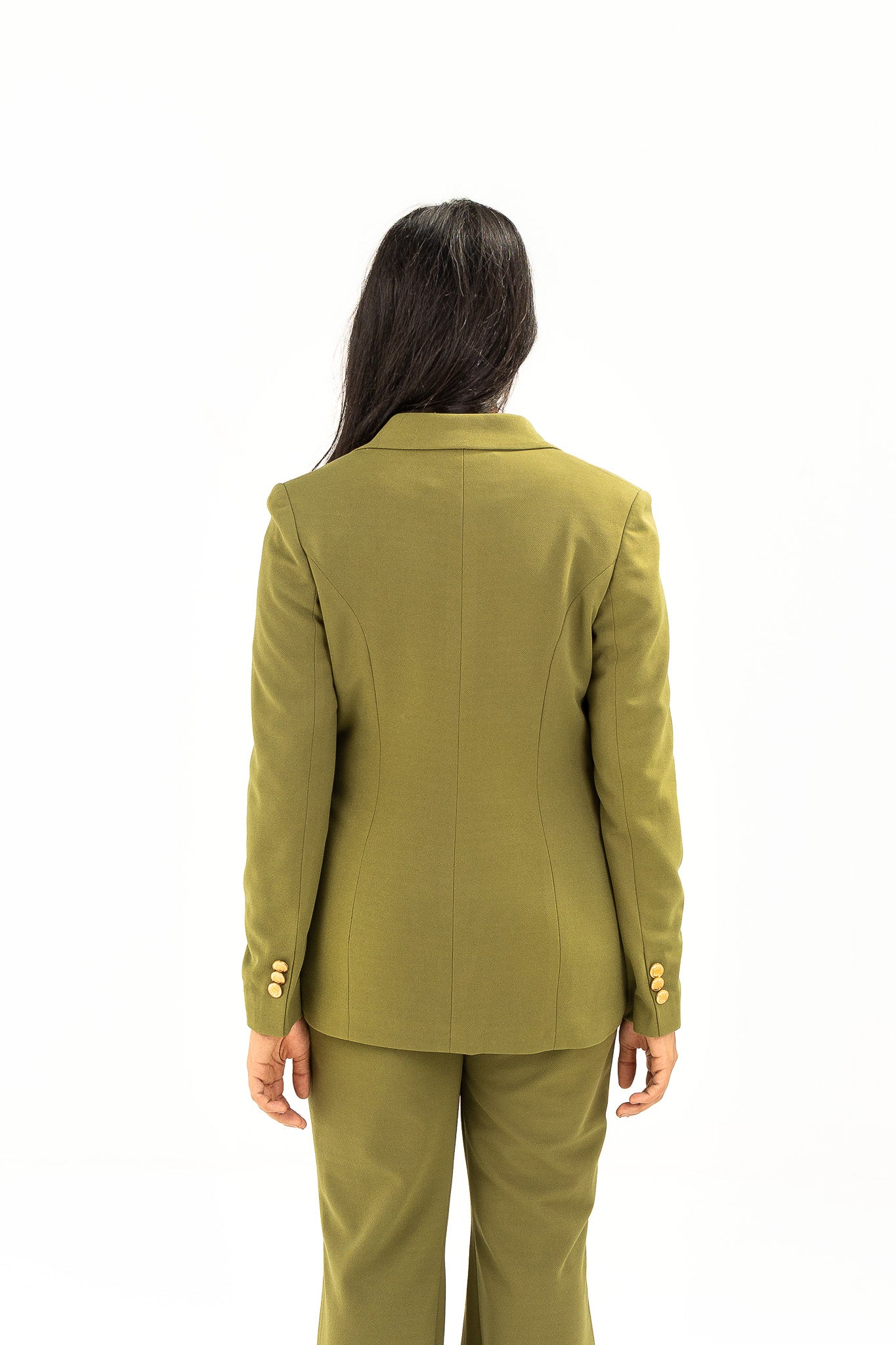 Olive Double  Breasted blazer