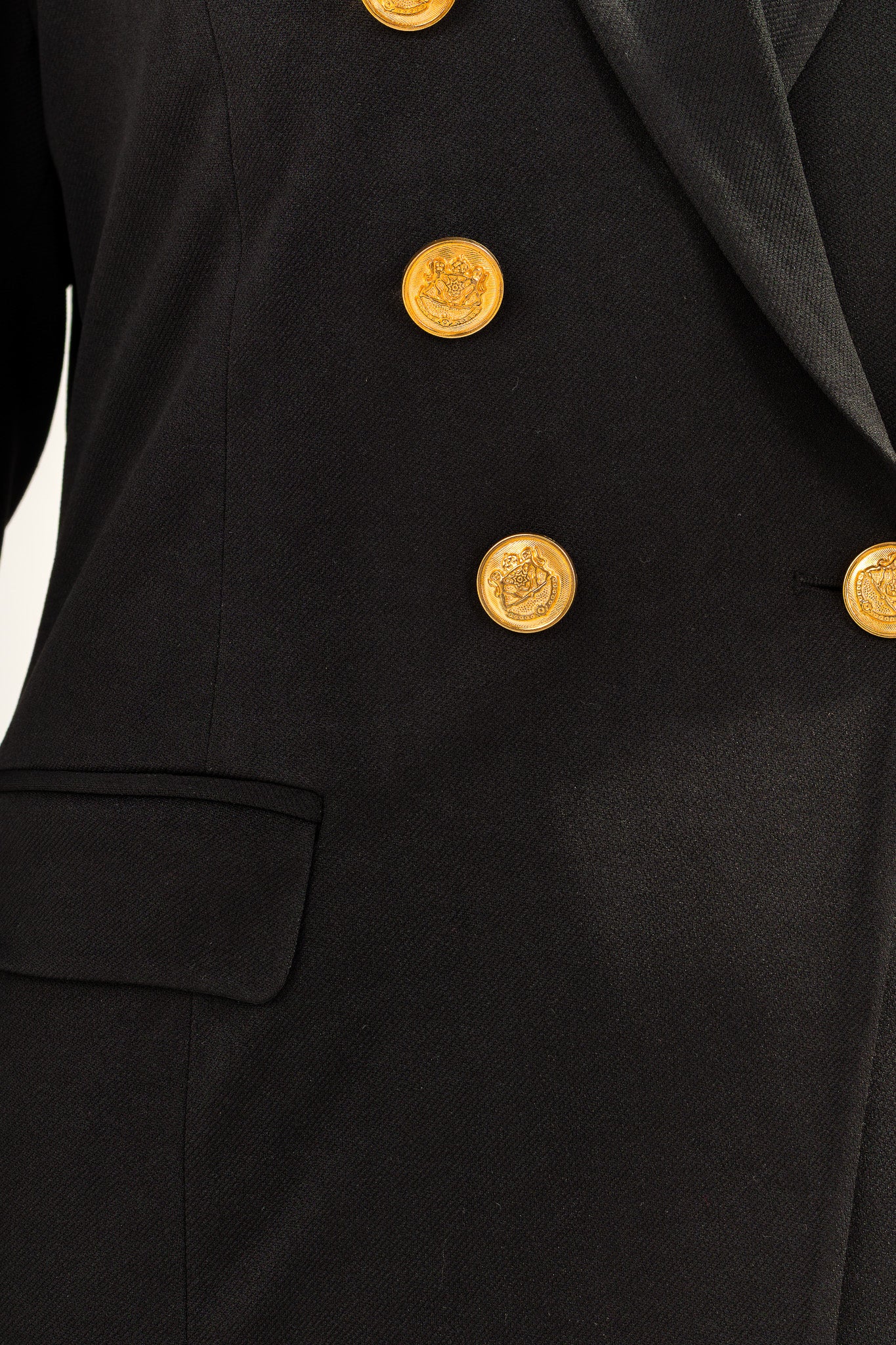 Black Suit with gold button