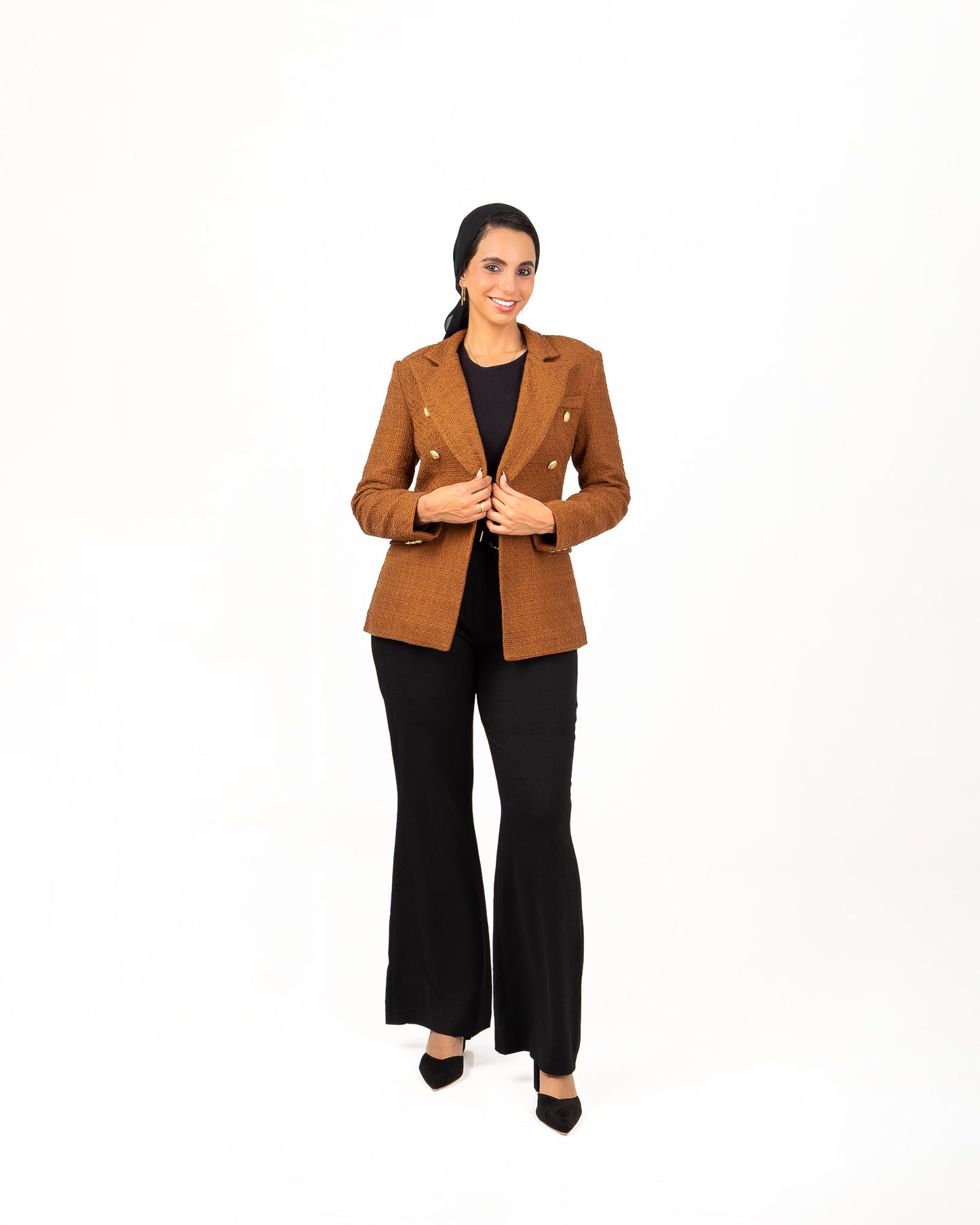 Textured Camel Blazer