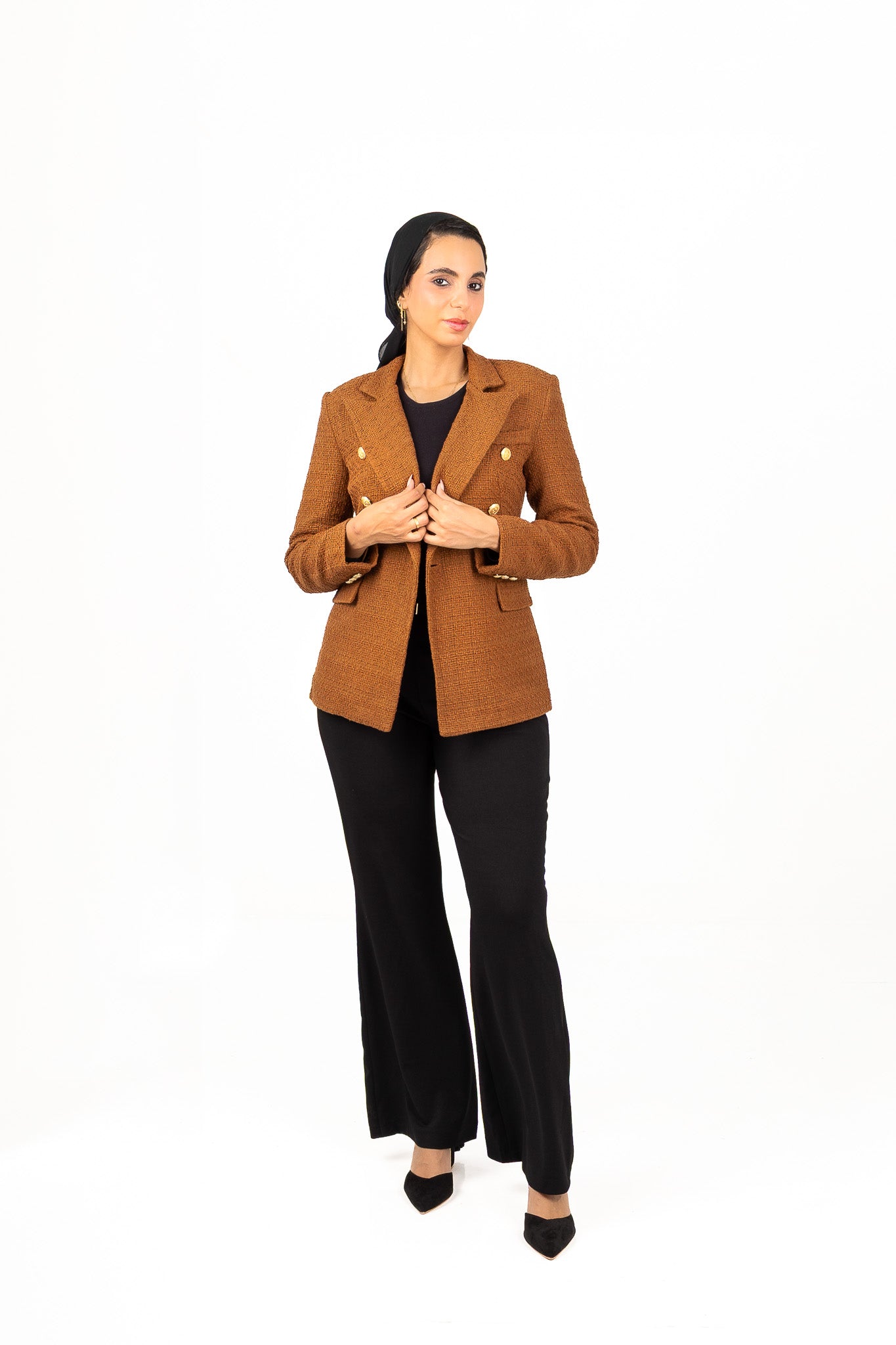 Textured Camel Blazer