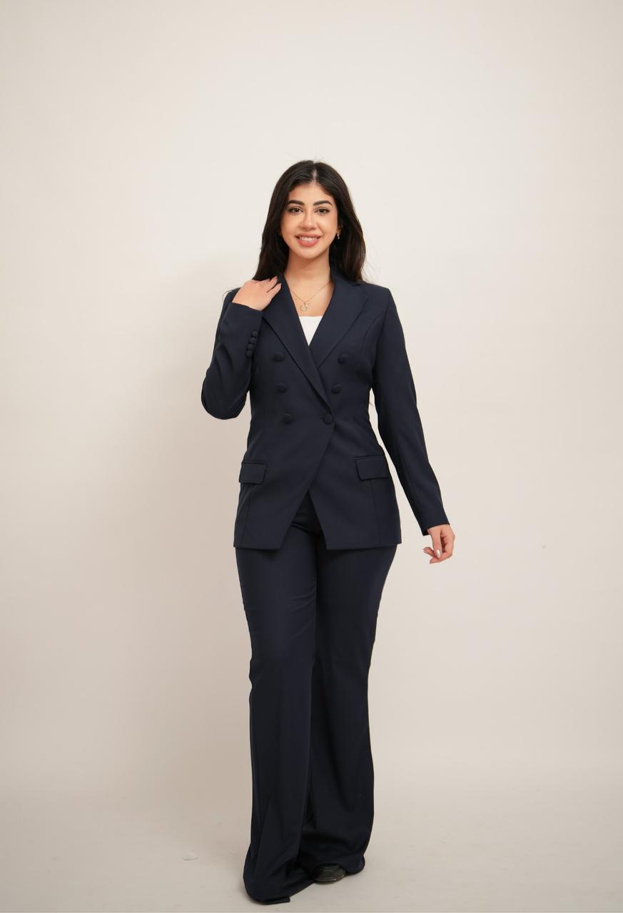 Navy Straight Pant