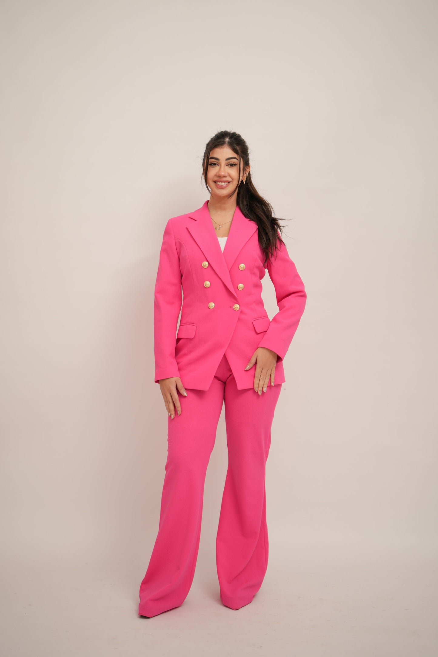 Hot pink straight pant