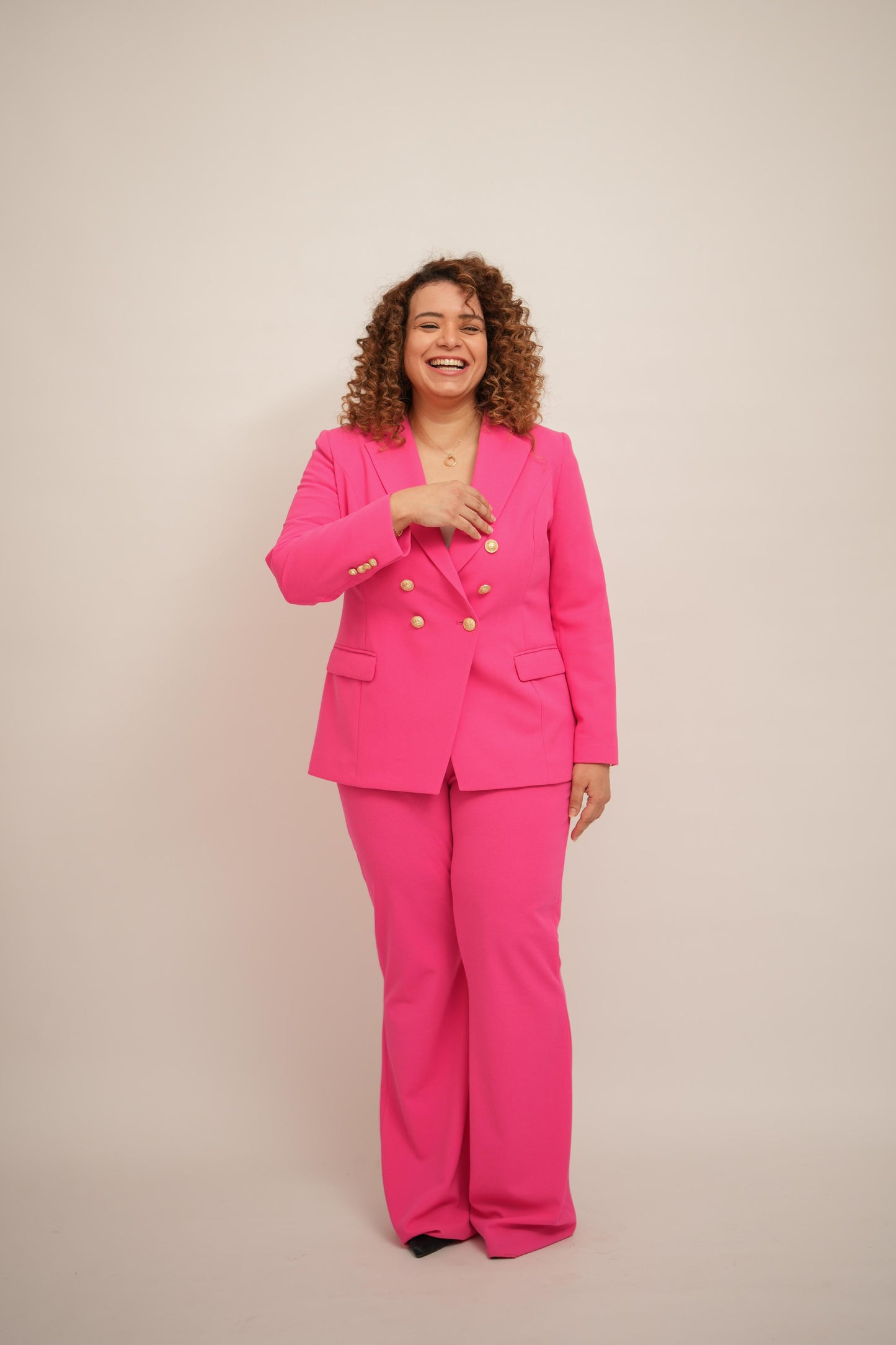 Hot pink straight pant