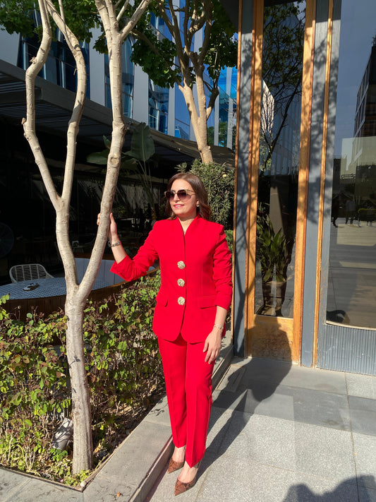 Red suit